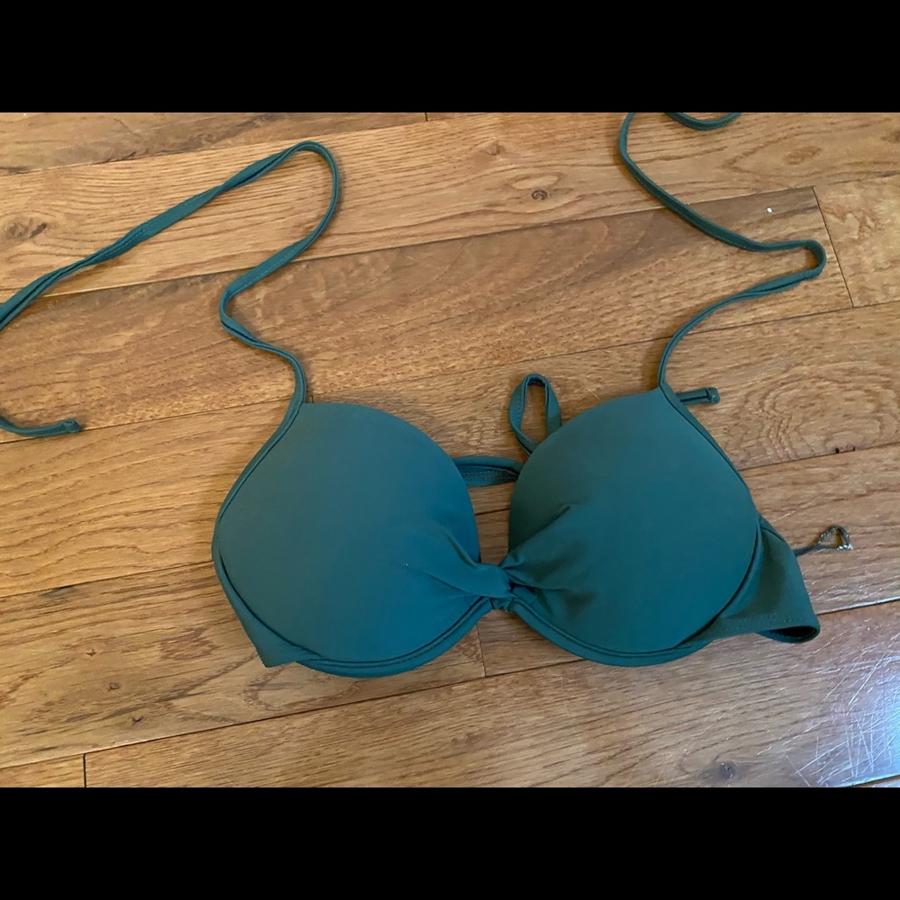 Green bikini top